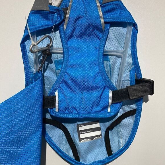 Arcadia Trail Dog's High Visibility Blue Raincoat Size Extra Small NWT - Picture 3 of 7